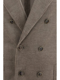 BRUNELLO CUCINELLI Brunello Cucinelli Men Double-Breasted Corduroy Jacket