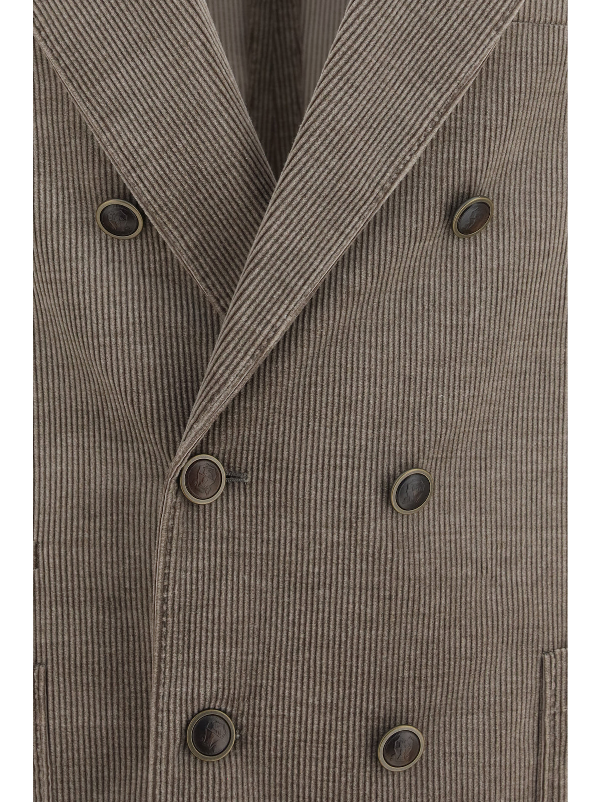 BRUNELLO CUCINELLI Brunello Cucinelli Men Double-Breasted Corduroy Jacket