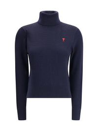AMI PARIS Ami Paris Women Ami De Coeur Turtleneck Sweater