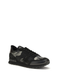 Valentino Garavani Men Rockrunner Camouflage Laminated Sneakers