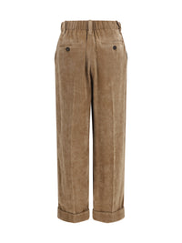 Brunello Cucinelli Women Elasticated Viscose And Cashmere Pants