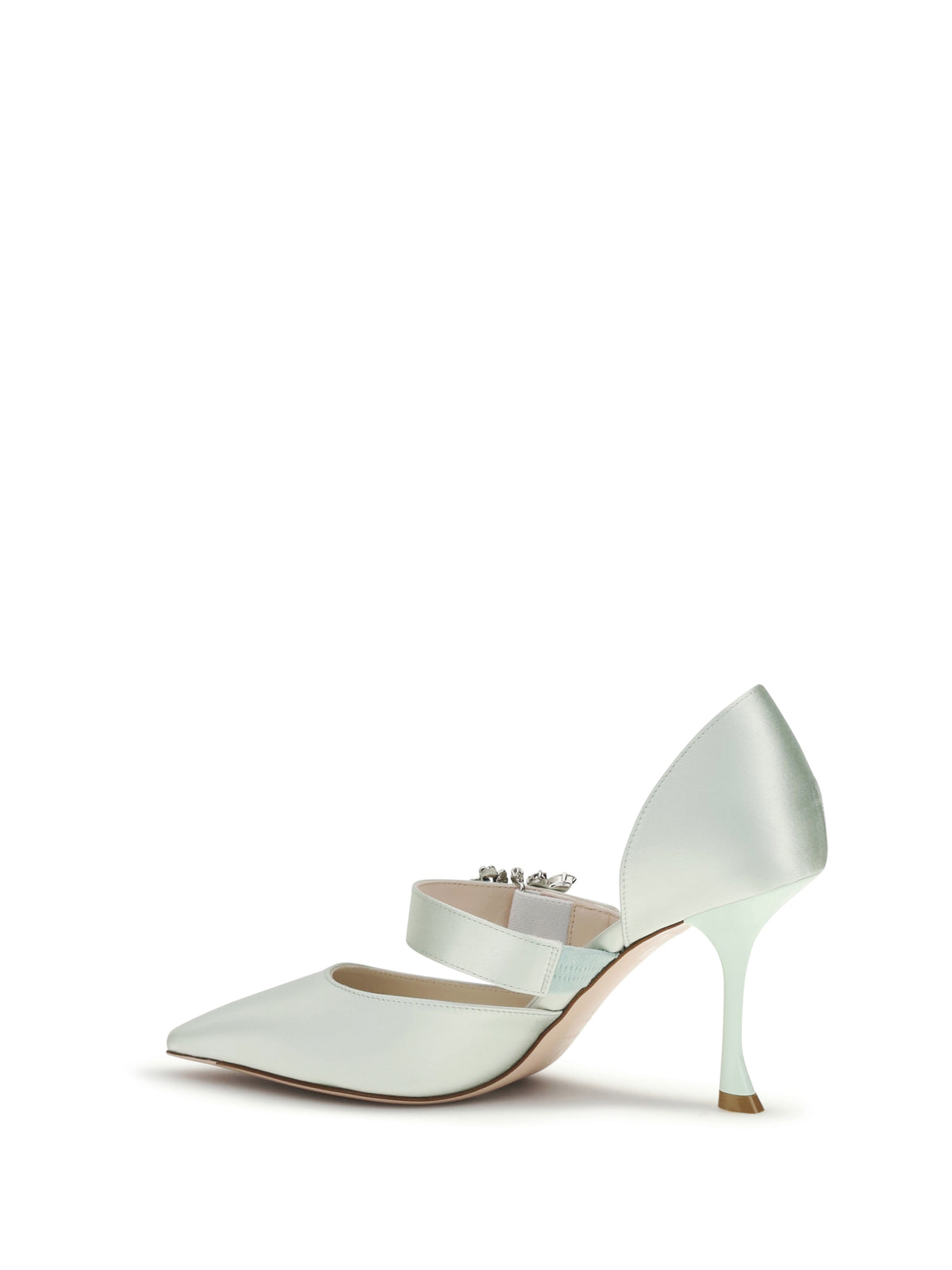 Roger Vivier Women Efflorescence Dorsay Satin Pumps