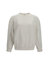 BRUNELLO CUCINELLI Brunello Cucinelli Women Crewneck Sweatshirt With Organza Sleeves