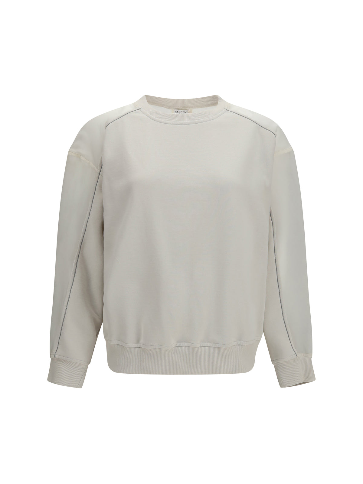 BRUNELLO CUCINELLI Brunello Cucinelli Women Crewneck Sweatshirt With Organza Sleeves