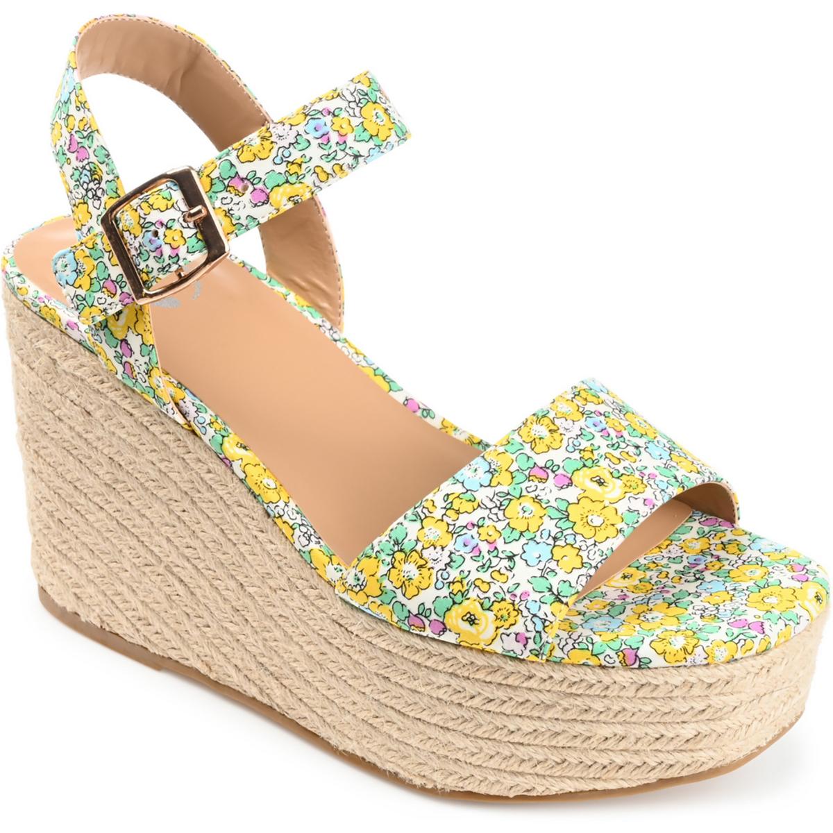 Pearrl Womens Canvas Wedge Sandals