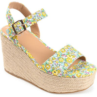 Pearrl Womens Canvas Wedge Sandals