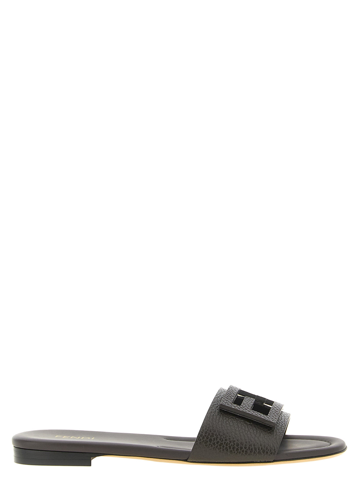 Fendi Women Brown 'Tube' Slides
