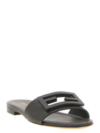 Fendi Women Brown 'Tube' Slides