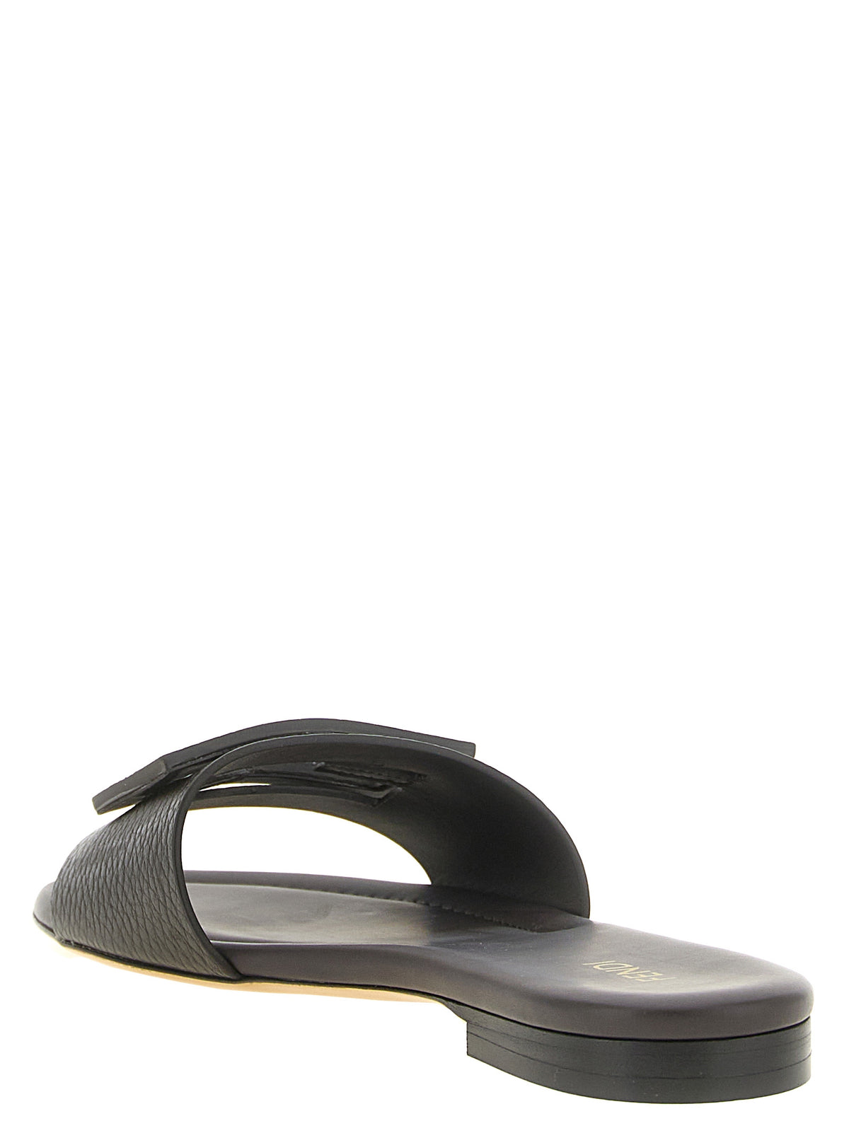 Fendi Women Brown 'Tube' Slides