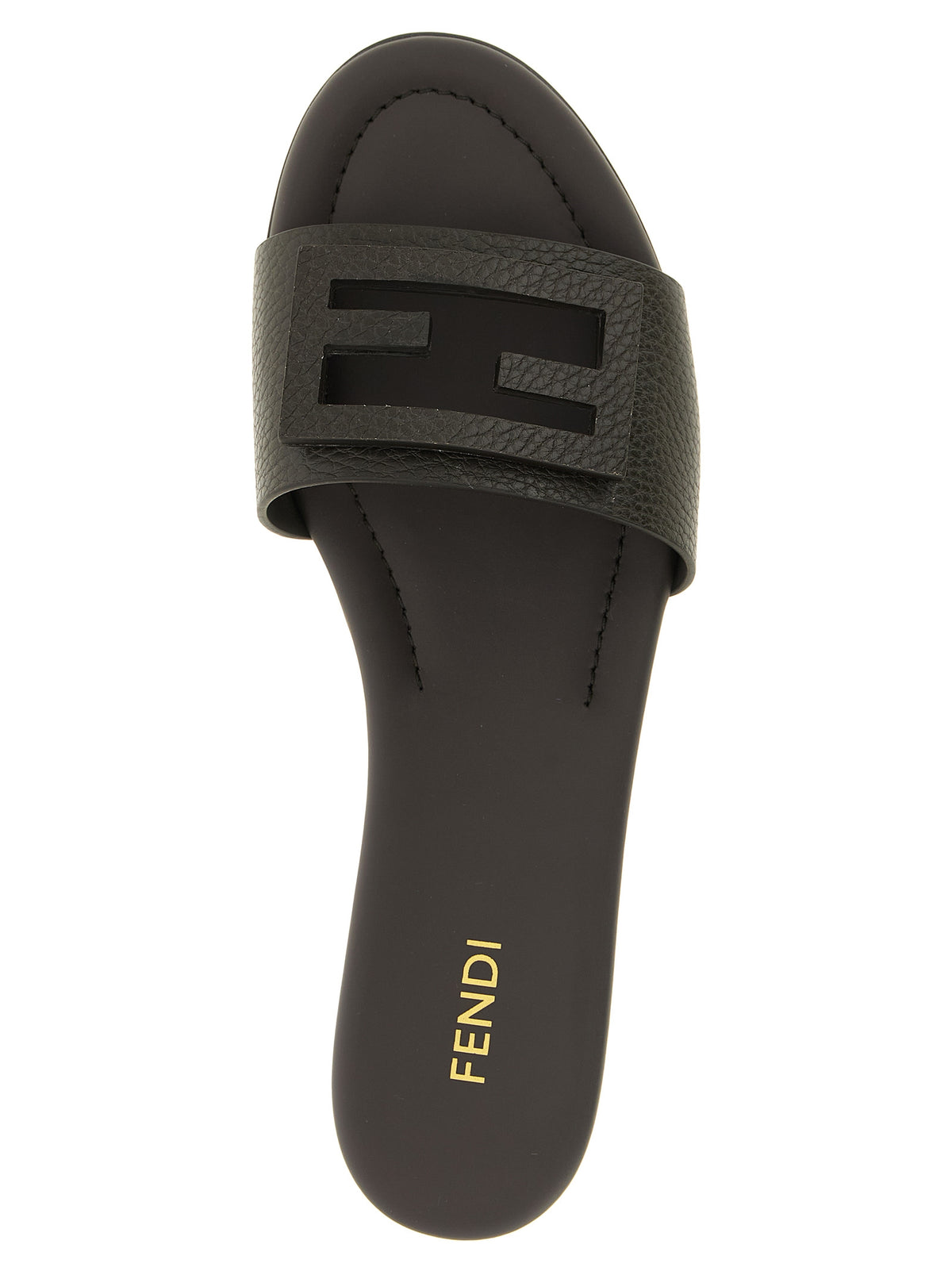 Fendi Women Brown 'Tube' Slides
