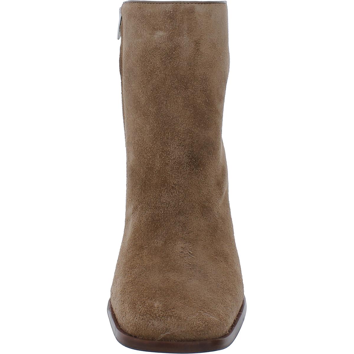 SUSANN Womens Square Toe Wedge Boots