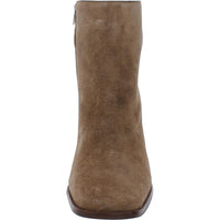 SUSANN Womens Square Toe Wedge Boots