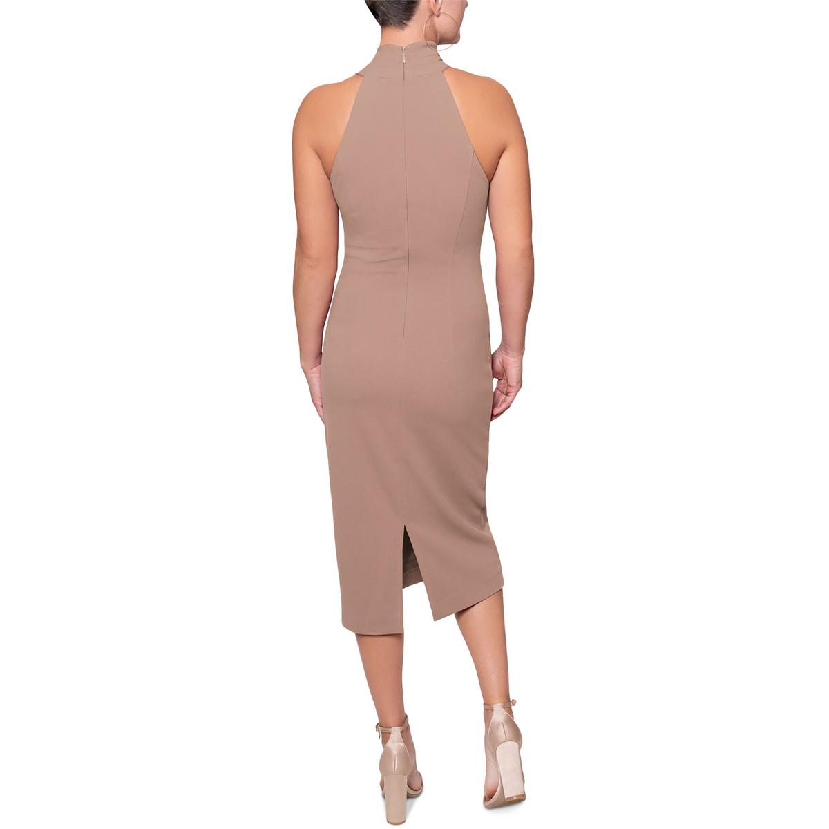 Harland Womens Crepe Knee-Length Midi Dress