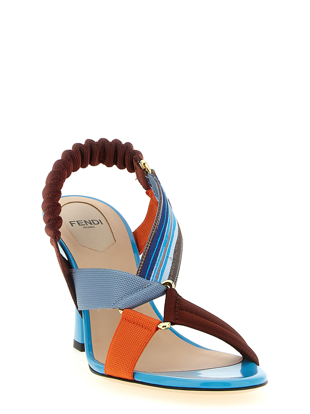 FENDI Fendi Women 'Colibrì' Sandals With Woven Ribbons