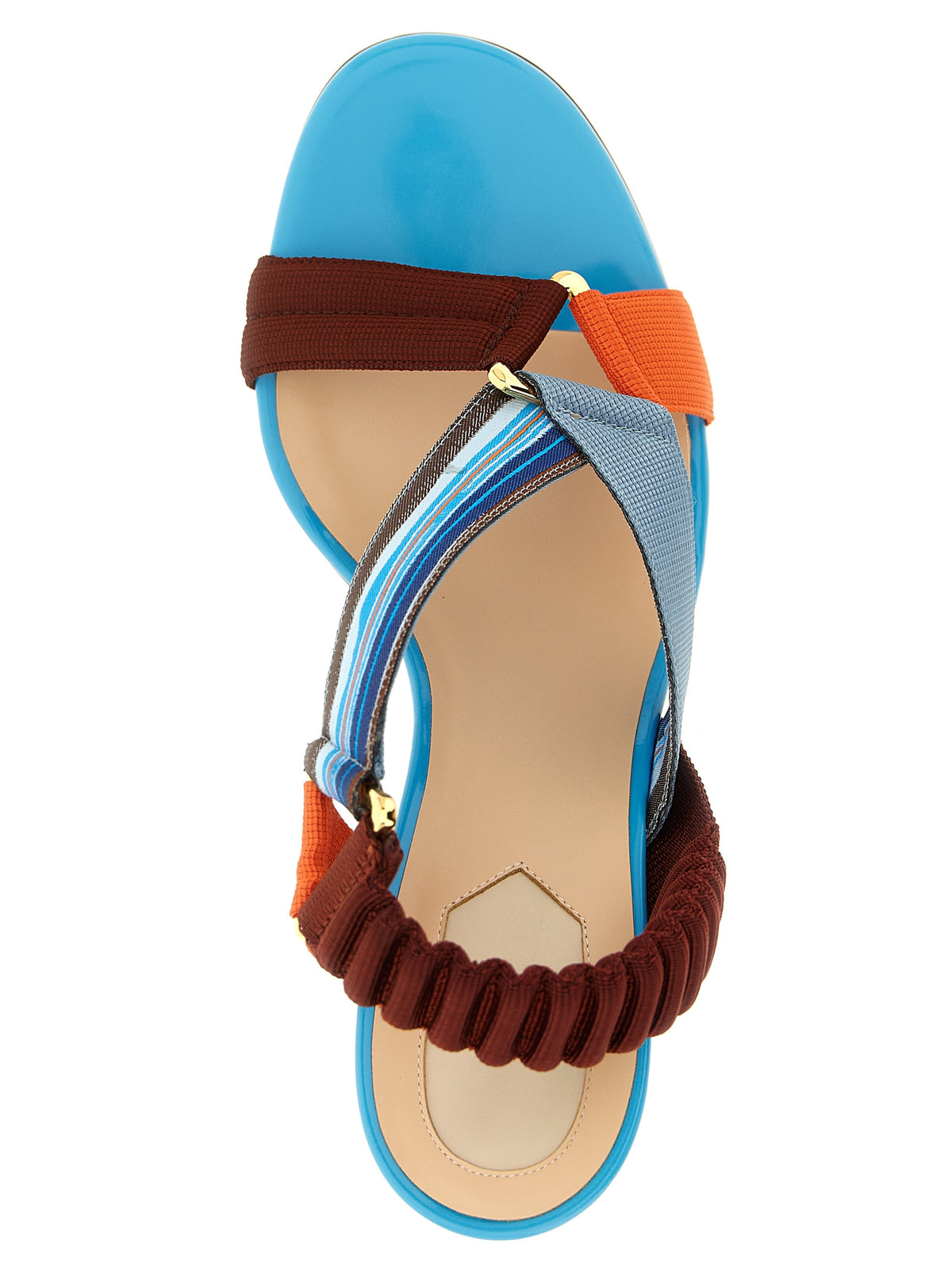 FENDI Fendi Women 'Colibrì' Sandals With Woven Ribbons