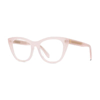 Stella McCartney Eyeglasses Oval Full Rim, Milky Pink Frame and Clear Demo Lenses Lens SC50020I072