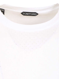 Tom Ford Men Perforated Ribbed T-Shirt