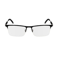Salvatore Ferragamo Eyeglasses Rectangle Semi Rim, Grey Frame and Clear Demo Lens Lens SF2586081