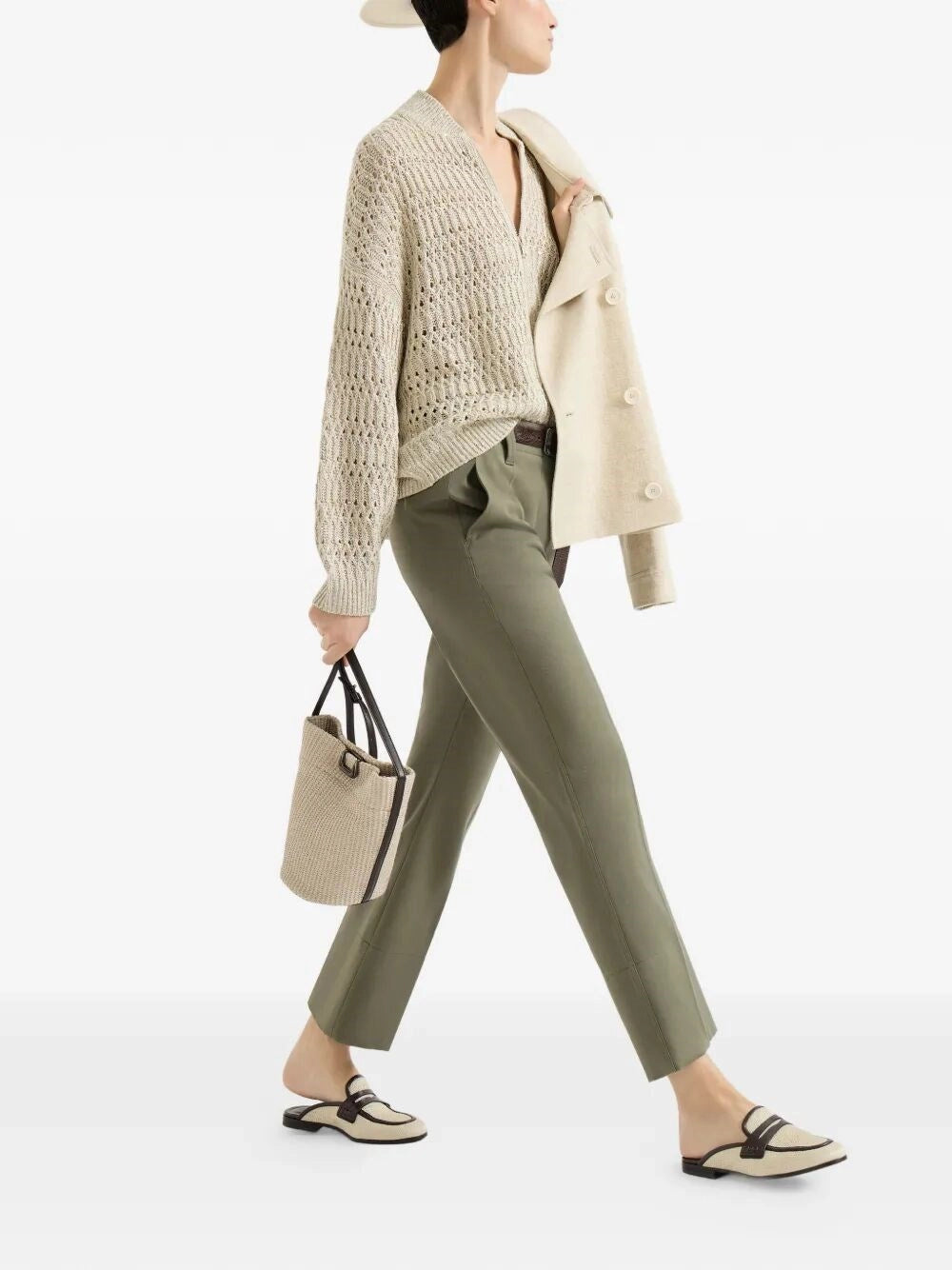 Brunello Cucinelli Women Kickflare Cigarette Trousers