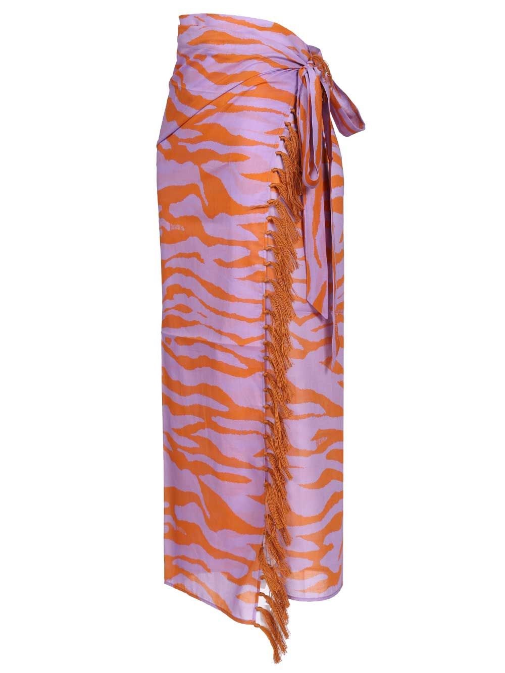 The Attico Women Animal Print Pareo