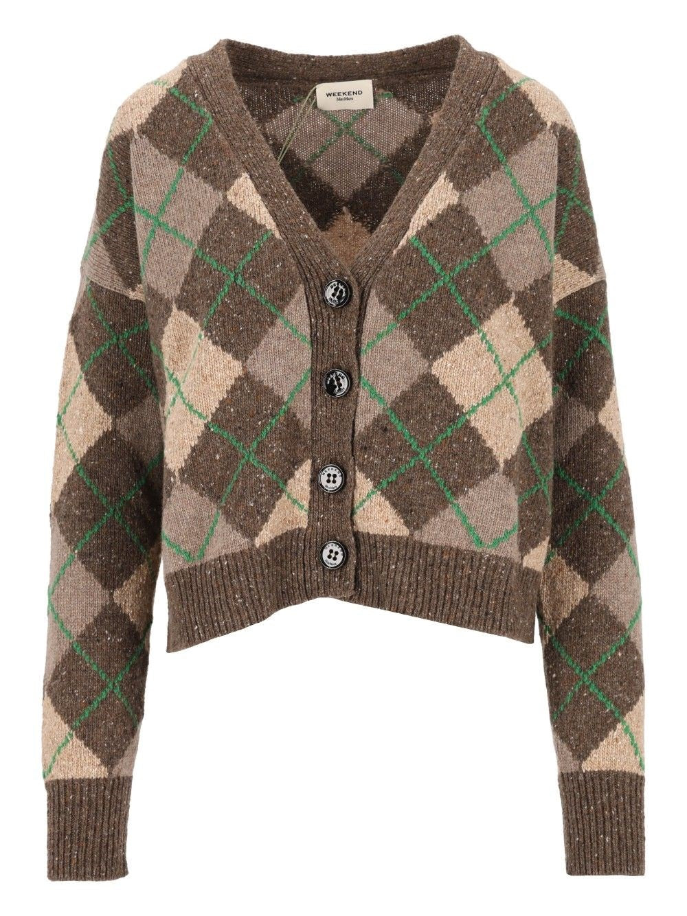 Weekend Max Mara Weekend Max Mara Women "Argyle" Cardigan