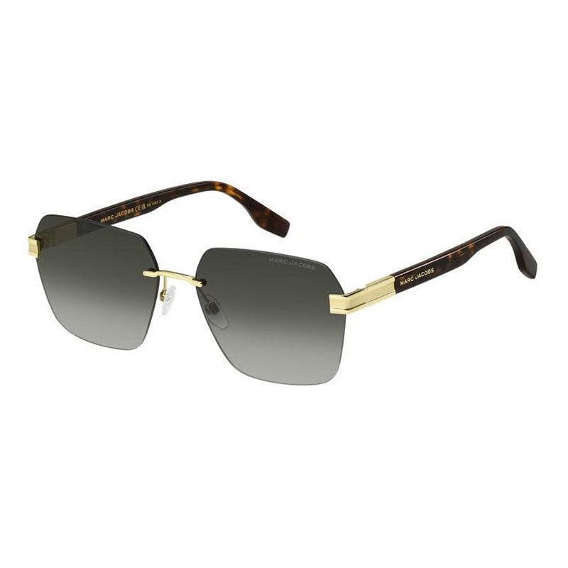 Marc Jacobs Marc Jacobs Sunglasses Square Rimless, Gold Frame and Green Gradient Lens MARC713/S00869K