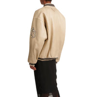 Prada Prada Padded Leather Varsity Jacket Women