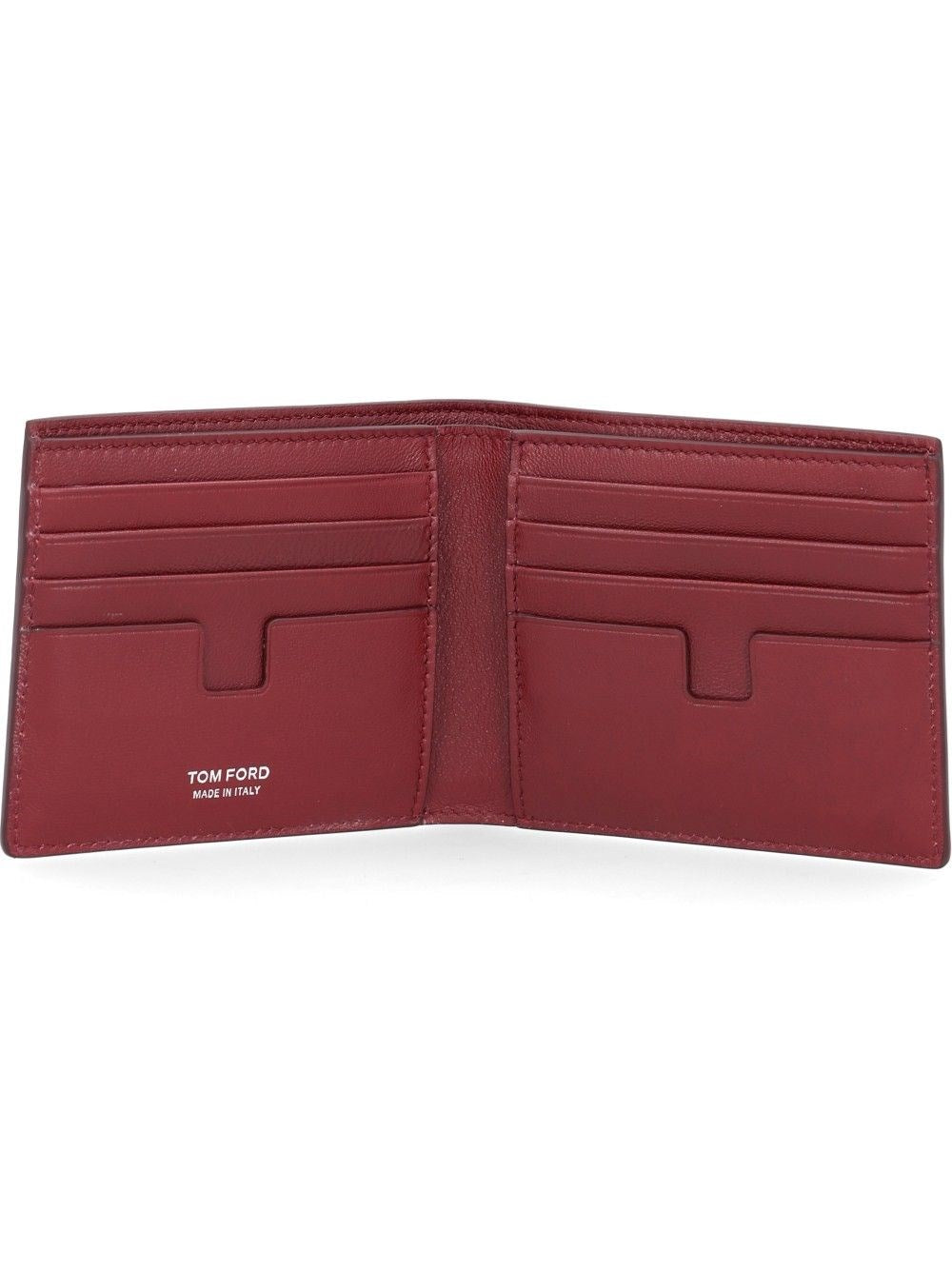Tom Ford Tom Ford Men T Line Lizard-Effect Leather Wallet
