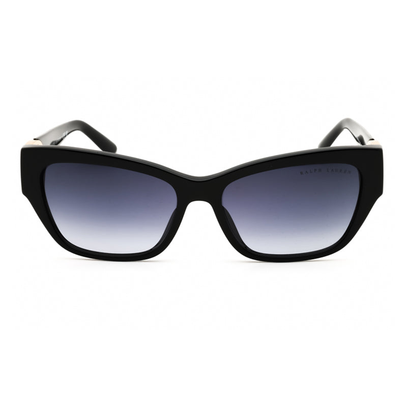 Ralph Lauren Sunglasses Cat Eye Full Rim, Black Frame and Grey Gradient Lens RL8206U50018G