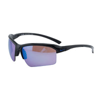 Nike Nike Sunglasses Square Semi Rim, Black Frame and Road Blue Mirror Lens NIKESKYLONRISETEAMIQ7185010