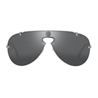 Versace Versace Sunglasses Aviator Full Rim, Gunmetal Frame and Dark Grey Mirror Lens VE224310016G