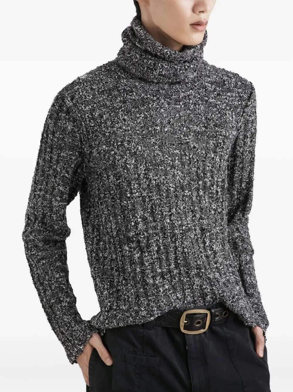 Dolce & Gabbana Men Long Sleeve Turtle-Neck Sweater