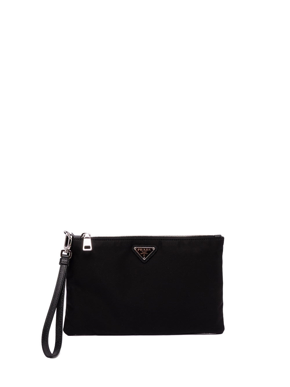 Prada Men Re-Nylon And Saffiano Leather Pouch