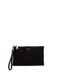 Prada Men Re-Nylon And Saffiano Leather Pouch