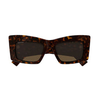 Gucci Sunglasses Square Full Rim, Shiny Black Frame and Grey Lens GG1842S001