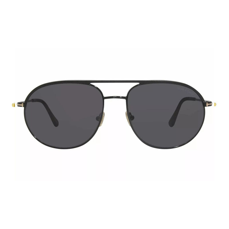 Tom Ford Tom Ford Sunglasses Aviator Full Rim, Matte Black Frame and Smoke Lens FT077202A