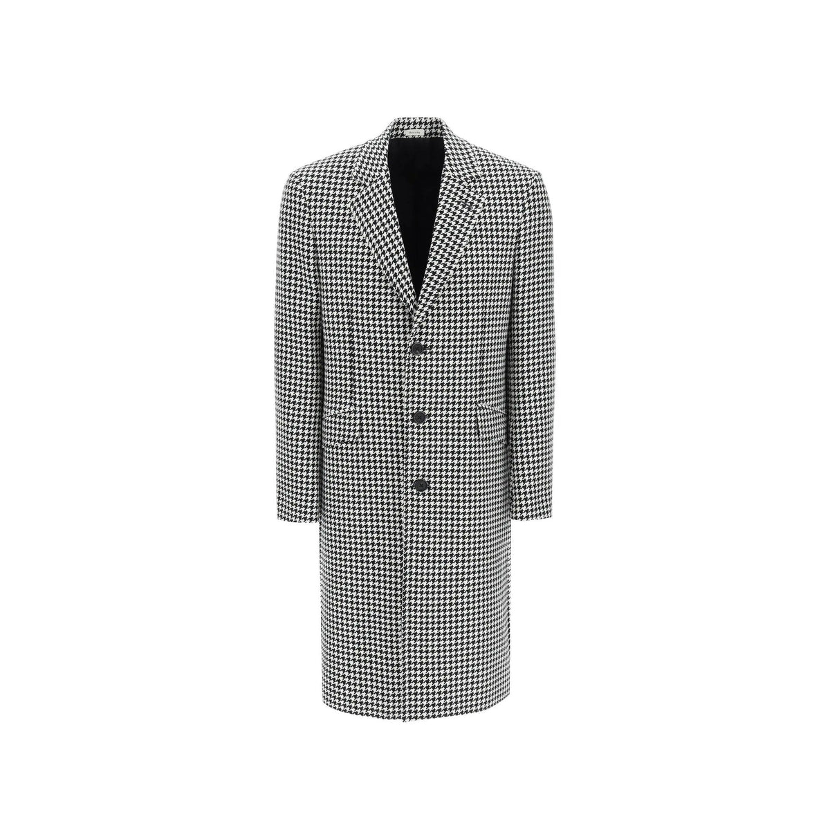 Alexander Mcqueen Pied-De-Poule Wool Coat Men
