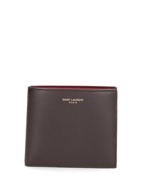 Saint Laurent Men East/West Leather Wallet
