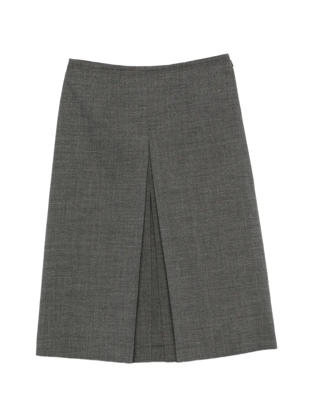 Prada Women Wool Skirt With Nylon Waistband