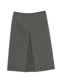 Prada Women Wool Skirt With Nylon Waistband