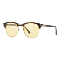 Tom Ford Sunglasses Browline Full Rim, Dark Havana Frame and Brown Lens FT024852E