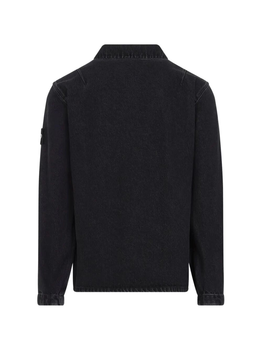 Stone Island Men `Black Grainy Wash` Shirt
