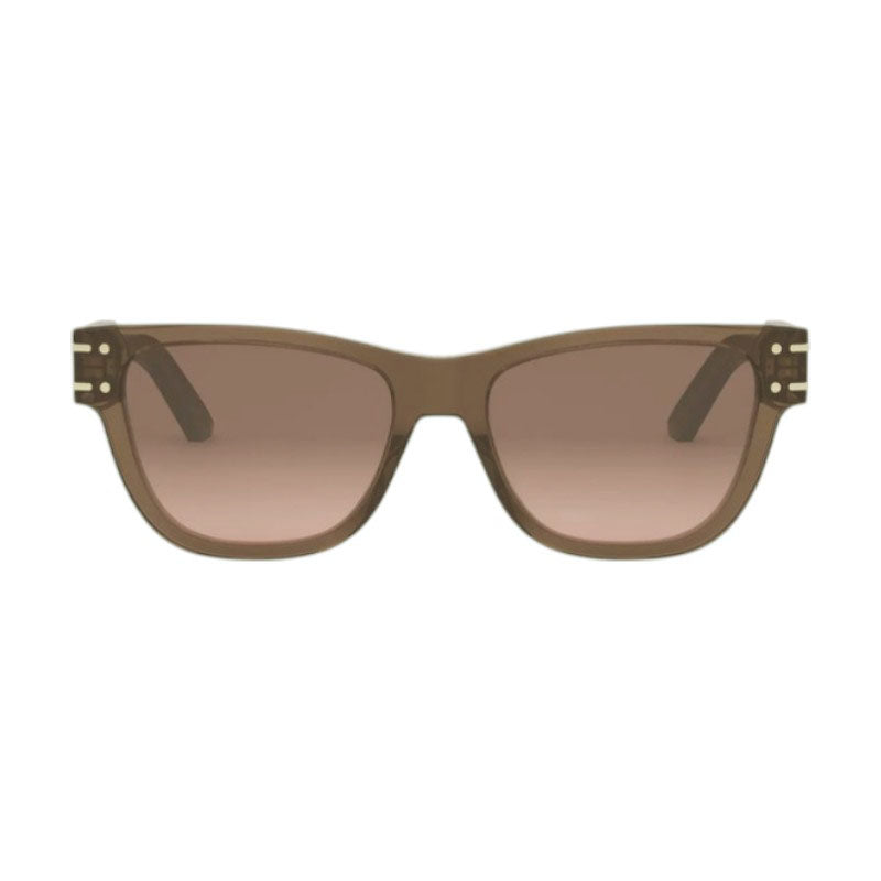 Dior Dior Sunglasses Square Full Rim, Shiny Brown Frame and Brown Gradient Lens DIORSIGNATURES6U64F1