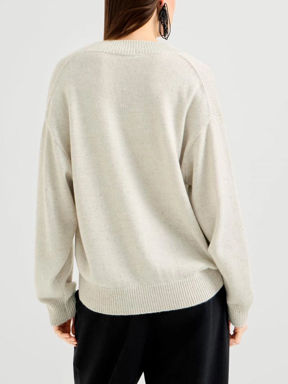 Brunello cucinelli Brunello Cucinelli Women Cashmere And Silk Diamond Yarn Sweater