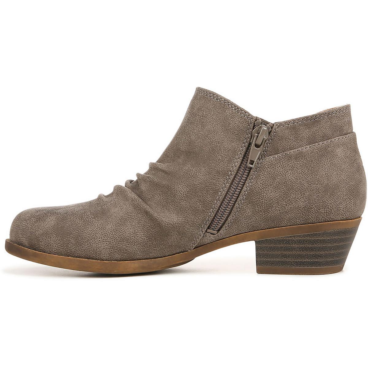 Aurora Womens Memory Foam Block Heel Ankle Boots