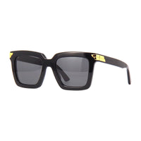 Bottega Veneta Sunglasses Square Full Rim, Transparent Frame and Brown Lens BV1005S005