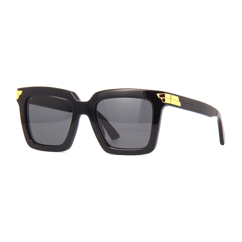 Bottega Veneta Sunglasses Square Full Rim, Transparent Frame and Brown Lens BV1005S005