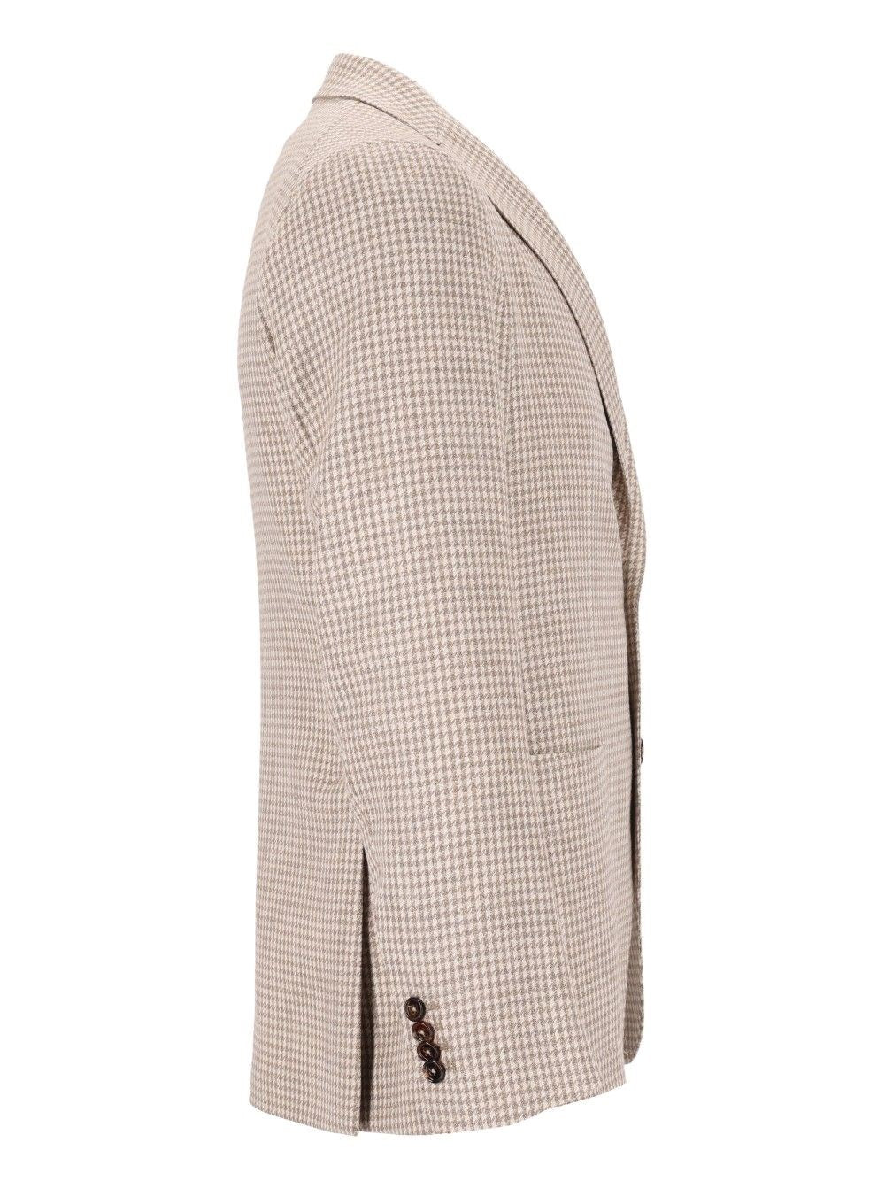 Tagliatore Men Houndstooth Blazer In Wool And Silk