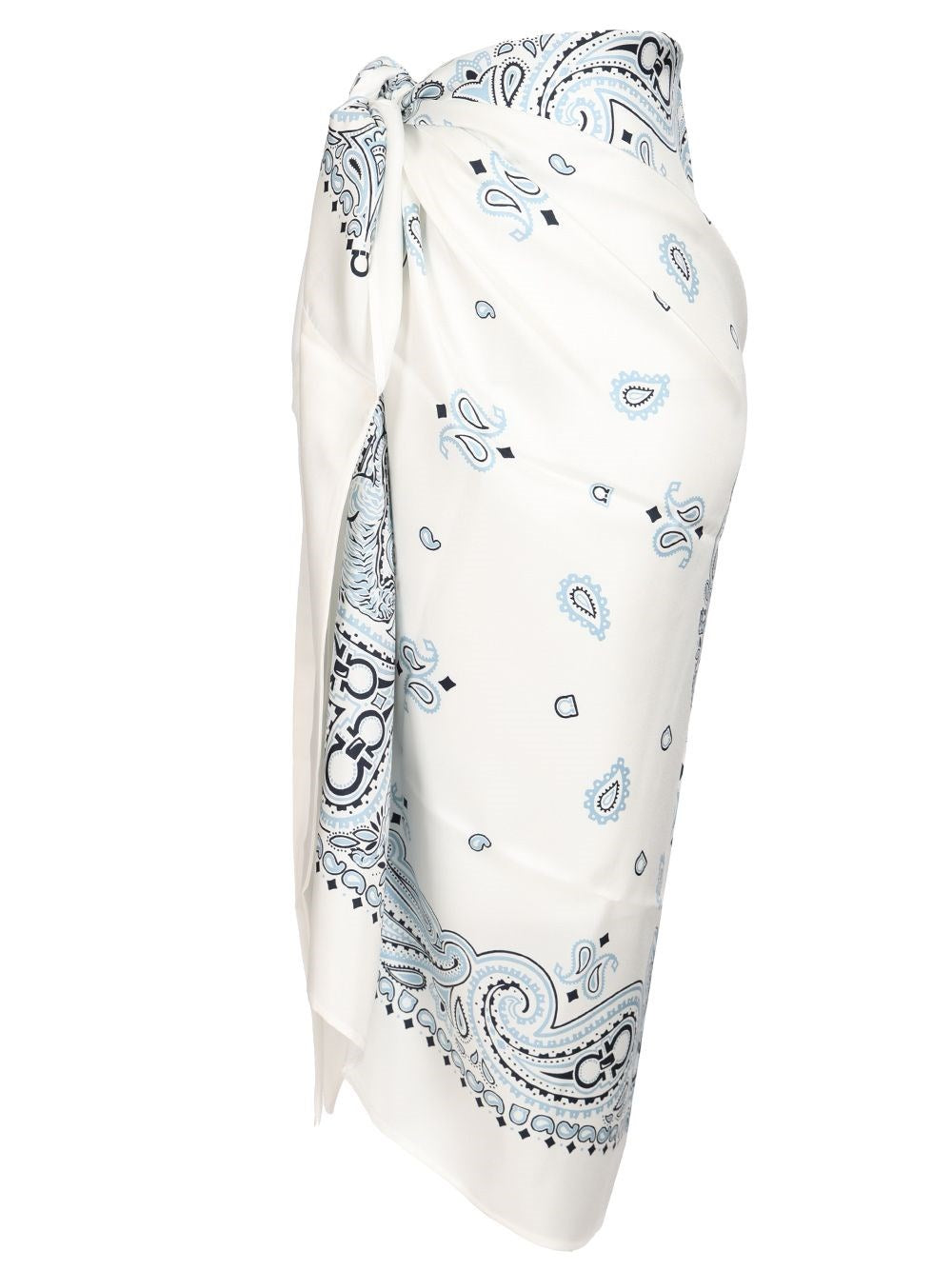 Ferragamo Women Arabesque Print Silk Sarong