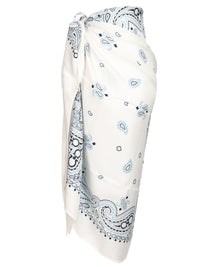 Ferragamo Women Arabesque Print Silk Sarong